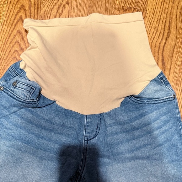 Indigo Blue High Waist Tan and Blue Shorts size M - Picture 3 of 4